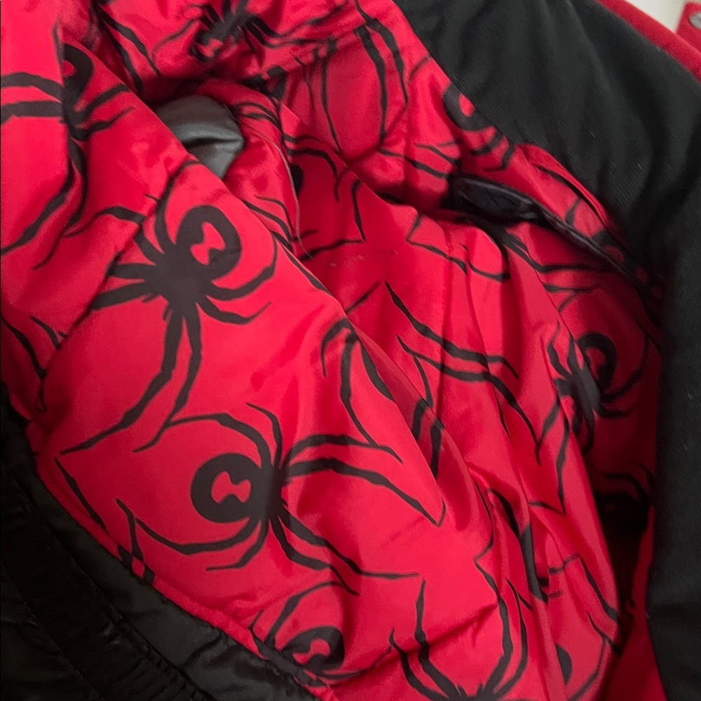Spyder children’s Red and Black Ski Jacket/parka size 18 or women’s extra small - Picture 10 of 10